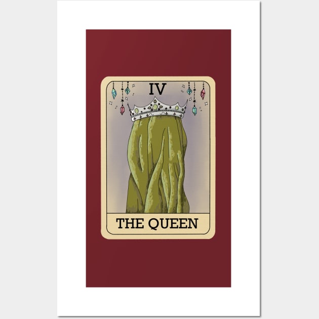 Bad Translated Tarot Card - The Queen Wall Art by raspberry-tea